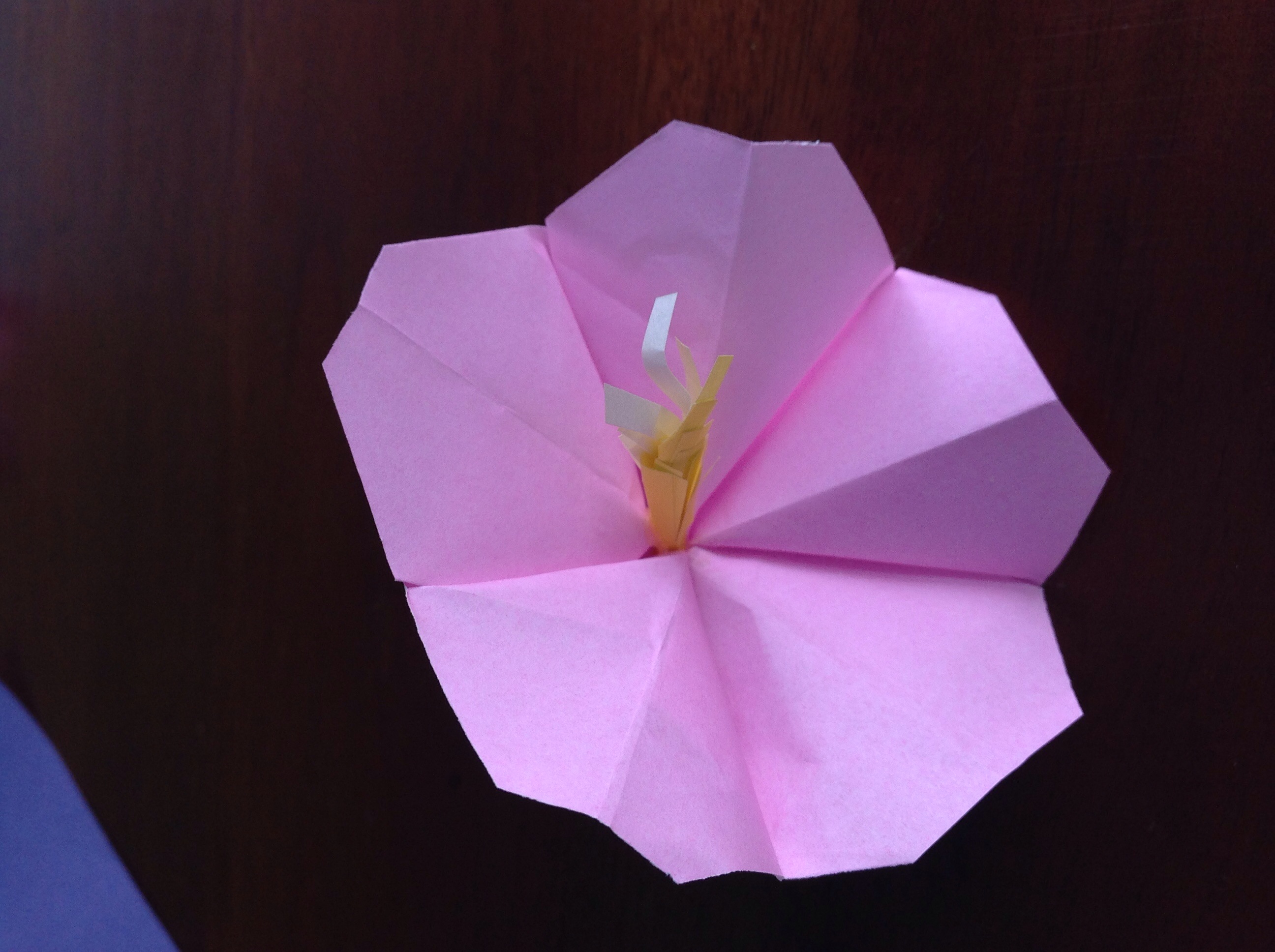 立体的 折り紙 ハイビスカス の簡単な作り方 折り紙オンライン