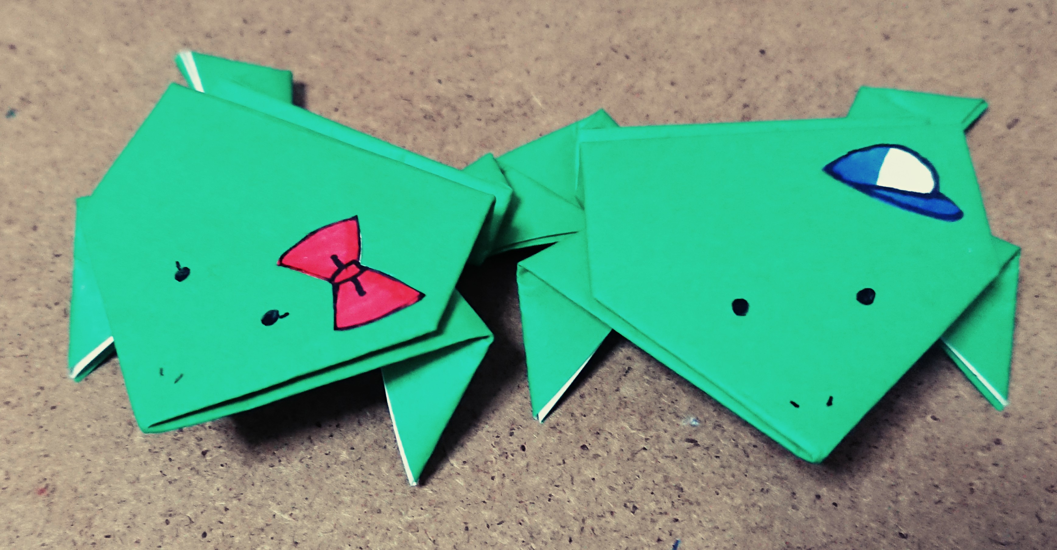 折り紙の カエル の簡単な折り方 折り紙オンライン