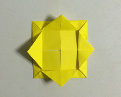 折り紙のひまわりの折り方 かわいい立体 簡単な平面 折り紙オンライン