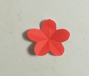 折り紙の 梅の花 の簡単な折り方 折り紙オンライン