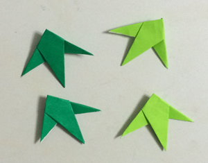 折り紙の 笹の葉 の簡単な折り方 折り紙オンライン