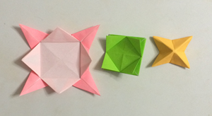 折り紙の こま の折り方 作り方 簡単な平面と回して遊べる立体の2種類 折り紙オンライン