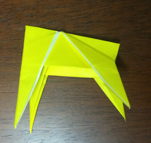 折り紙の立体的な キリン の簡単な折り方 折り紙オンライン
