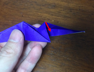 折り紙の立体的な ドラゴン の簡単な折り方 折り紙オンライン