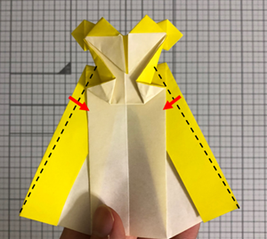 折り紙のかわいい ドレス の簡単な折り方 折り紙オンライン