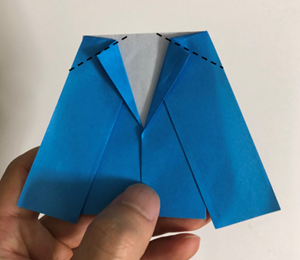 折り紙の ジャケット の簡単な折り方 折り紙オンライン